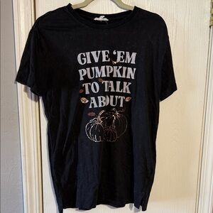 Maurices Black Pumpkin Graphic Tee